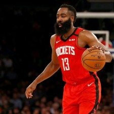 Kostenlose Flyer in der James Harden Basketball-Welt
